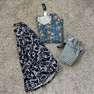 Lot Of 3 Agnes & Dora Leggings Clothing 3/4 Sleeve Tunic MIDI Skirt Dolman Tunic